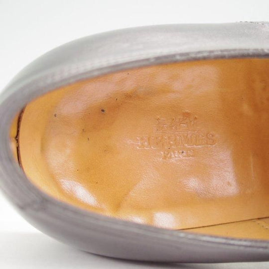 極上★ジョンロブ SIZE 43/UK9程度【貴重★エルメス別注/HERMES/ミュージアムカーフ】H103ラスト/JUD/ストレートチップ/黒/JOHN LOBB★m876