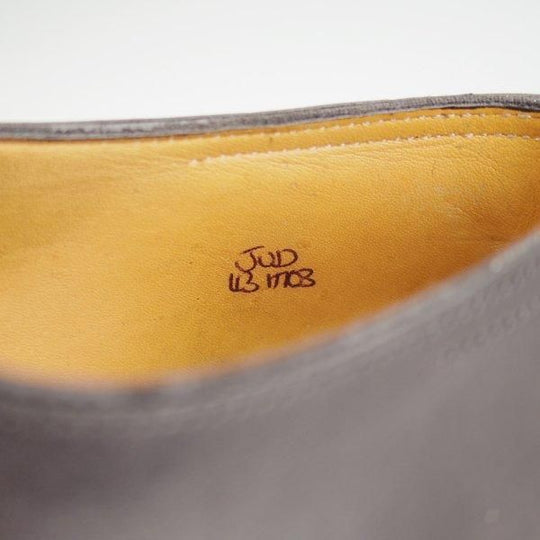 極上★ジョンロブ SIZE 43/UK9程度【貴重★エルメス別注/HERMES/ミュージアムカーフ】H103ラスト/JUD/ストレートチップ/黒/JOHN LOBB★m876