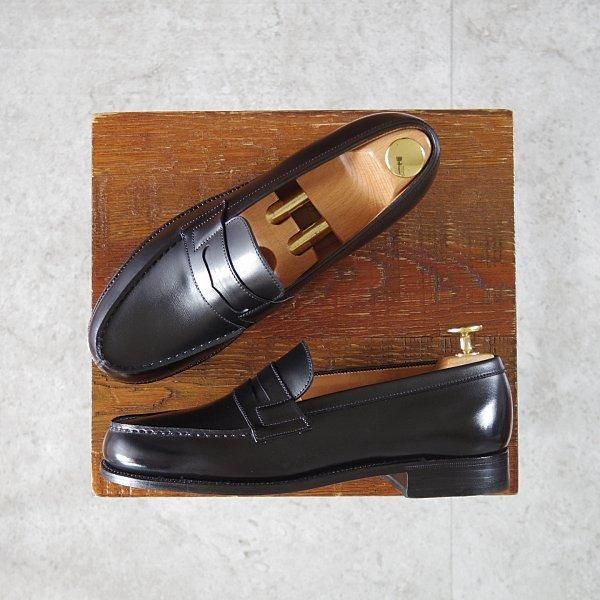 極美品★J.M.ウエストン(レディース) 3.5C【現行定価￥151,800-★コインローファー/180】82ラスト/カーフ/黒/Weston/ウェストン★m878