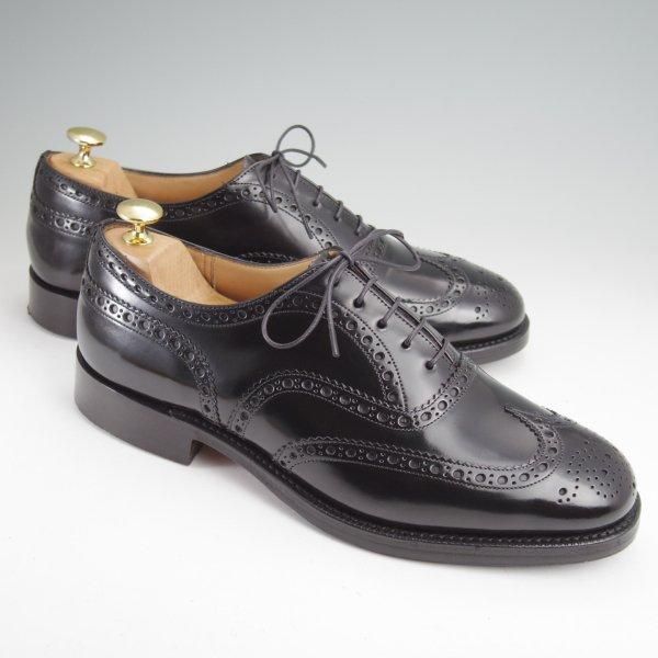 極美品★チャーチ 90F/UK9【定価￥176,000-★BURWOOD/バーウッド】81ラスト/フルブローグ/黒/メンズ/Church's★m882
