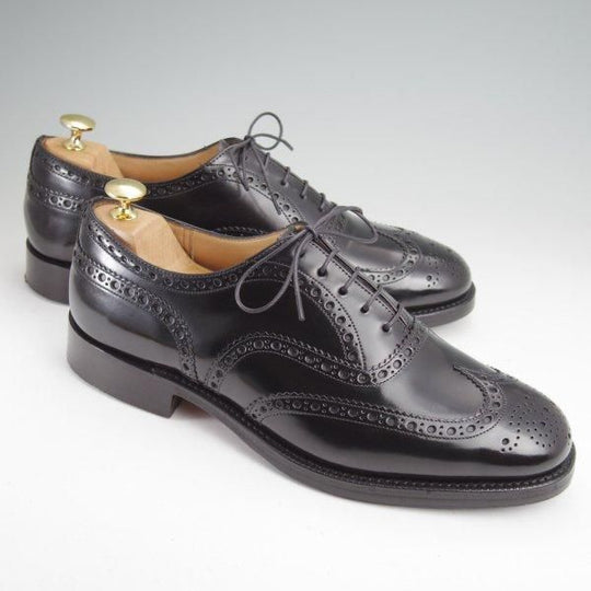 極美品★チャーチ 90F/UK9【定価￥176,000-★BURWOOD/バーウッド】81ラスト/フルブローグ/黒/メンズ/Church's★m882