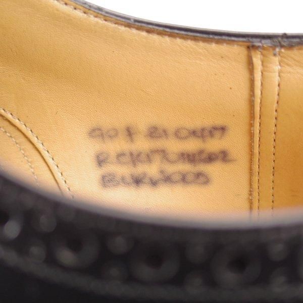極美品★チャーチ 90F/UK9【定価￥176,000-★BURWOOD/バーウッド】81ラスト/フルブローグ/黒/メンズ/Church's★m882