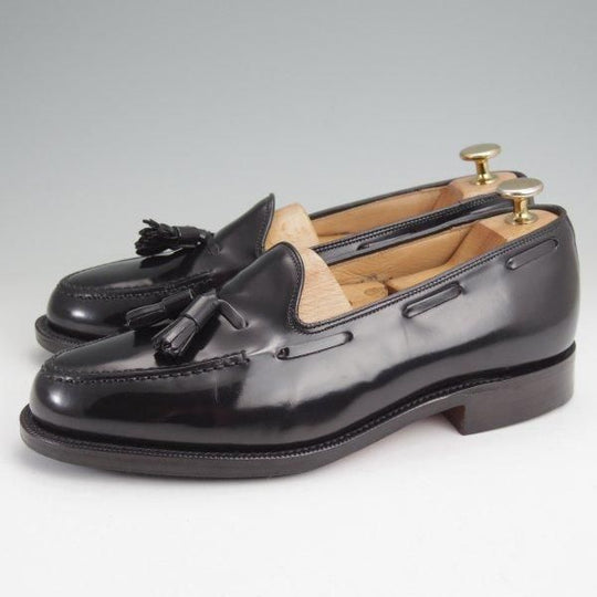 極美品★チャーチ 60F/UK6【現行5都市ロゴ★KEATS 2/タッセルローファー】93ラスト/キーツ/黒/メンズ/Church's★m883