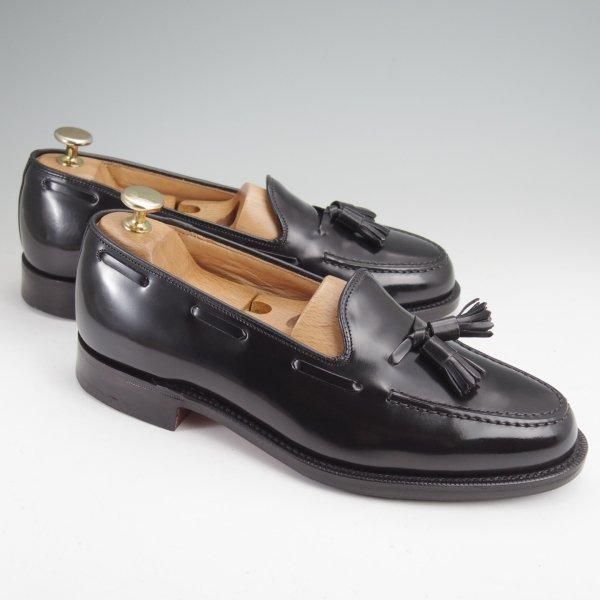 極美品★チャーチ 60F/UK6【現行5都市ロゴ★KEATS 2/タッセルローファー】93ラスト/キーツ/黒/メンズ/Church's★m883