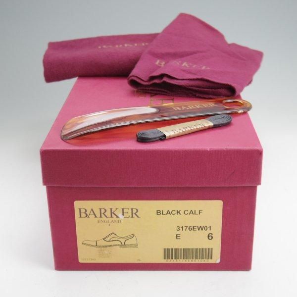 極上★(英)BARKER/バーカー 6E【英国製★グッドイヤーウェルテッド製法/ストレートチップ】3176EW/カーフ/黒/メンズ★m884