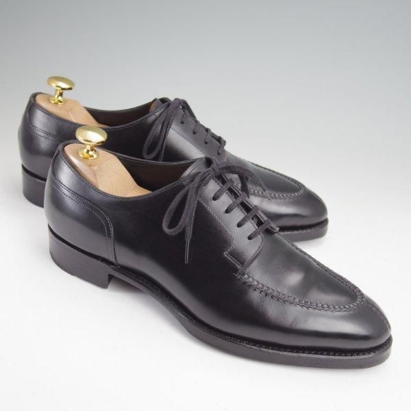 美品★三陽山長 SIZE 5.5【定価￥121,000-★勘三郎/Uチップ/R2010ラスト】カーフ/黒/メンズ/KANZABURO/Sanyo Yamacho★m887