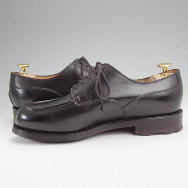 美品★J.M.ウエストン 6D【定価￥168,300-★ゴルフ/GOLF】641/31ラスト/Uチップ/ボックスカーフ/黒/メンズ/Weston/ウェストン★m890