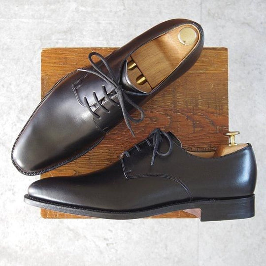 未使用★チャーチ 85F/UK8.5【現行5都市ロゴ★CORAM/プレーントゥ】119ラスト/コーラム/カーフ/黒/メンズ/Church's★m891