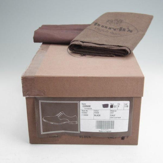 未使用★チャーチ 85F/UK8.5【現行5都市ロゴ★CORAM/プレーントゥ】119ラスト/コーラム/カーフ/黒/メンズ/Church's★m891