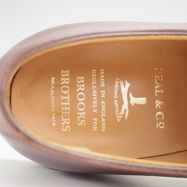極美品★クロケット&ジョーンズ UK7/US7.5E【貴重★ブルックスブラザーズ別注/Peal&co/ダイナイトソール】濃茶/Crockett&Jones★m892