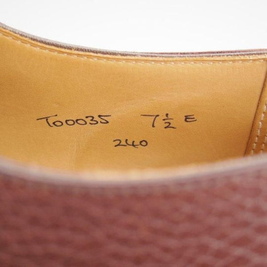 極美品★クロケット&ジョーンズ UK7/US7.5E【貴重★ブルックスブラザーズ別注/Peal&co/ダイナイトソール】濃茶/Crockett&Jones★m892