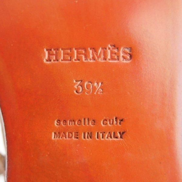 未使用★(伊製)HERMES/エルメス SIZE 39.5【ブラックラピド製法★ジョッパーブーツ】バケッタレザー/濃茶/メンズ★m893