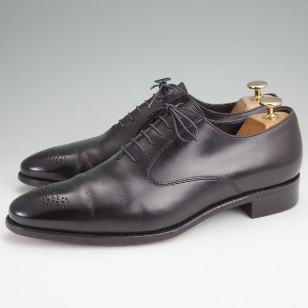 極美品★三陽山長 SIZE 8【貴重★ユナイテッドアローズ別注/オックスフォードシューズ】カーフ/黒/メンズ★m894