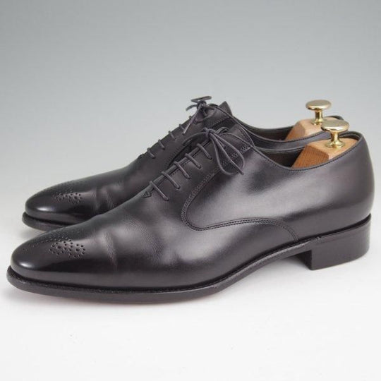 極美品★三陽山長 SIZE 8【貴重★ユナイテッドアローズ別注/オックスフォードシューズ】カーフ/黒/メンズ★m894