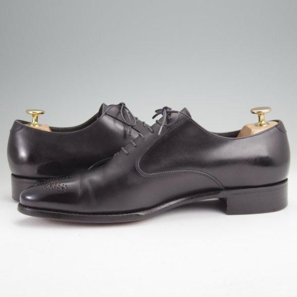 極美品★三陽山長 SIZE 8【貴重★ユナイテッドアローズ別注/オックスフォードシューズ】カーフ/黒/メンズ★m894