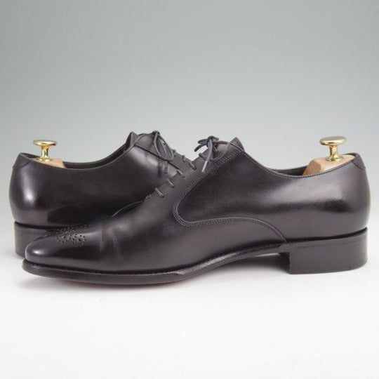 極美品★三陽山長 SIZE 8【貴重★ユナイテッドアローズ別注/オックスフォードシューズ】カーフ/黒/メンズ★m894