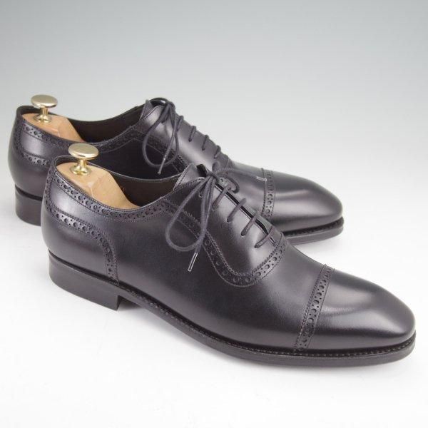 未使用★TLB Mallorca/ティーエルビー SIZE 7.5(左)/7(右)【現行定価6万円以上★クォーターブローグ/697】ALANラスト/カーフ/黒★m898