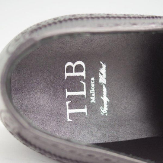 未使用★TLB Mallorca/ティーエルビー SIZE 7.5(左)/7(右)【現行定価6万円以上★クォーターブローグ/697】ALANラスト/カーフ/黒★m898