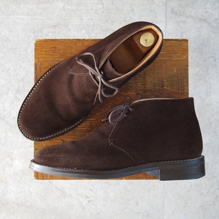 極上★チャーチ 65F/UK6.5【現行定価￥160,600-★ダイナイトソール仕様/RYDER】81ラスト/チャッカブーツ/スエード/Church's★m901