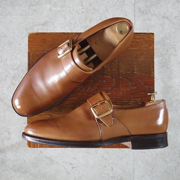 極上★チャーチ 70F/UK7【現行定価￥181,500-★100ラスト/Westbury】ウェストバリー/モンクストラップ/カーフ/茶/メンズ/Church's★m906
