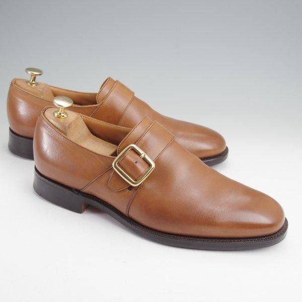 極上★チャーチ 70F/UK7【現行定価￥181,500-★100ラスト/Westbury】ウェストバリー/モンクストラップ/カーフ/茶/メンズ/Church's★m906