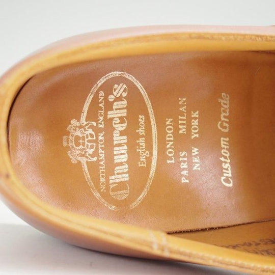 極上★チャーチ 70F/UK7【現行定価￥181,500-★100ラスト/Westbury】ウェストバリー/モンクストラップ/カーフ/茶/メンズ/Church's★m906