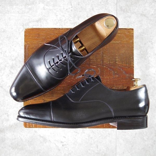 極美品★(スペイン製)YANKO/ヤンコ SIZE 8.5【グッドイヤーウェルテッド製法★ストレートチップ/14821】カーフ/黒/メンズ★m908