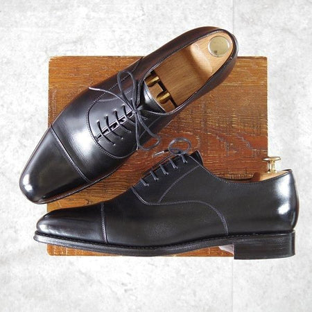 極美品★(スペイン製)YANKO/ヤンコ SIZE 8.5【グッドイヤーウェルテッド製法★ストレートチップ/14821】カーフ/黒/メンズ★m908
