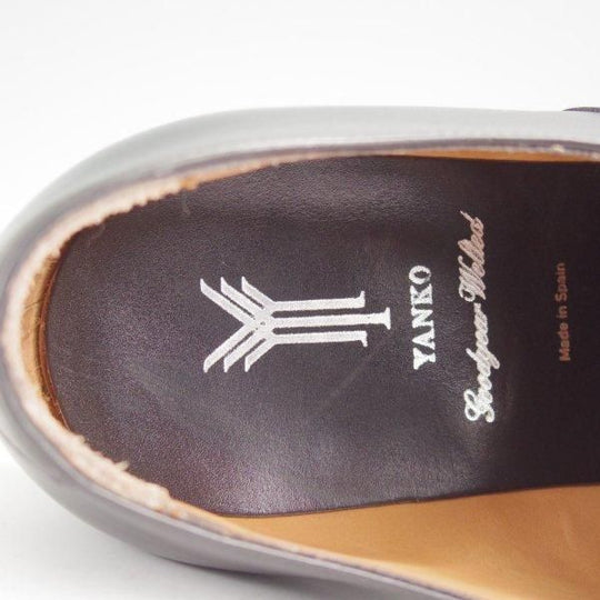 極美品★(スペイン製)YANKO/ヤンコ SIZE 8.5【グッドイヤーウェルテッド製法★ストレートチップ/14821】カーフ/黒/メンズ★m908