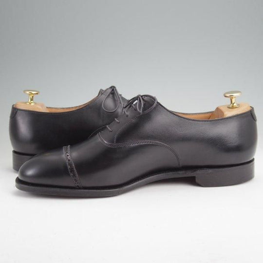 未使用★クロケット&ジョーンズ 9.5E【定価￥99,000-★マスターロイド/CURZON/ハンドグレード】カーフ/黒/メンズ/Crockett&Jones★m912