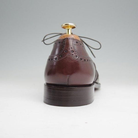 極美品★チャーチ 85F/UK8.5【現行定価￥176,000-★チェットウィンド/CHETWYND】173ラスト/フルブローグ/EBONY/濃茶/Church's★m915