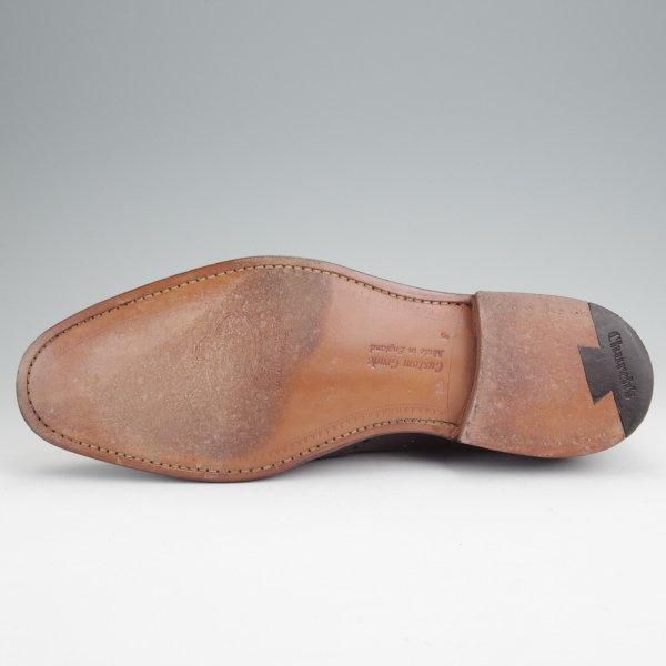 極美品★チャーチ 85F/UK8.5【現行定価￥176,000-★チェットウィンド/CHETWYND】173ラスト/フルブローグ/EBONY/濃茶/Church's★m915