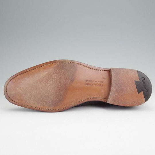 極美品★チャーチ 85F/UK8.5【現行定価￥176,000-★チェットウィンド/CHETWYND】173ラスト/フルブローグ/EBONY/濃茶/Church's★m915