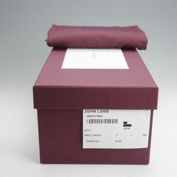 未使用★ジョンロブ 5E【注文価格￥274,560-★バイリクエスト品/オックスフォードカーフ仕様のCITY 2】7000ラスト/ストレートチップ★m916