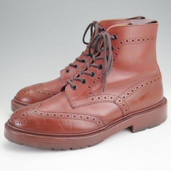 極上★トリッカーズ SIZE 7.5【定価￥143,000-★ユニオンワークス別注/ストウ/STOW】5634/カントリーブーツ/カーフ/茶/Tricker's★m917