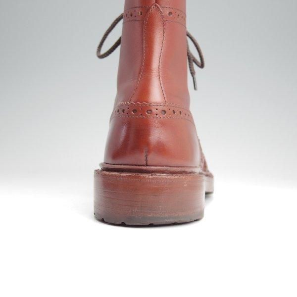 極上★トリッカーズ SIZE 7.5【定価￥143,000-★ユニオンワークス別注/ストウ/STOW】5634/カントリーブーツ/カーフ/茶/Tricker's★m917