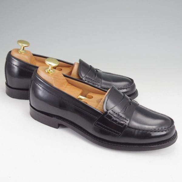 美品★チャーチ(レディース) SIZE 35.5【コインローファー★ANNIE/アニー】ポリッシュドバインダーカーフ/黒/Church's★m938