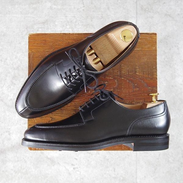 未使用★クロケット&ジョーンズ 6.5E【ダイナイトソール仕様★NEWPORT/341ラスト】ニューポート/Uチップ/カーフ/黒/Crockett&Jones★m941