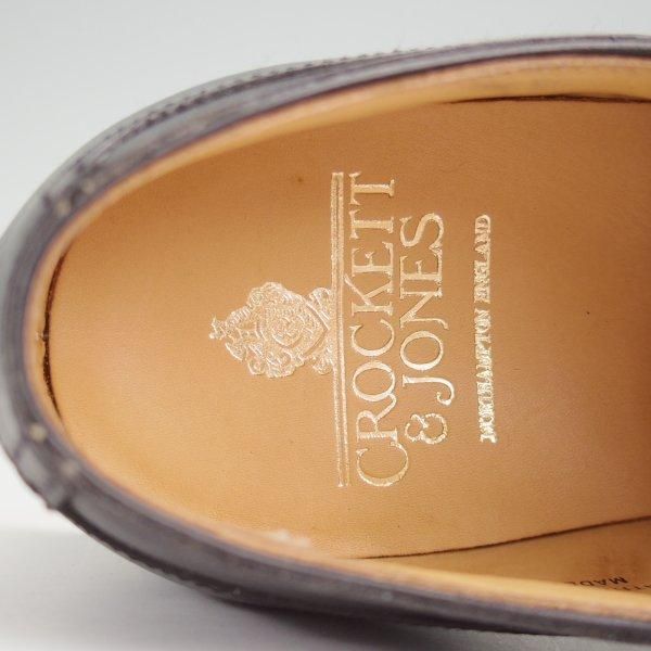 未使用★クロケット&ジョーンズ 6.5E【ダイナイトソール仕様★NEWPORT/341ラスト】ニューポート/Uチップ/カーフ/黒/Crockett&Jones★m941