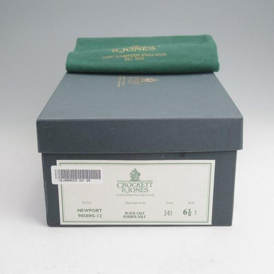 未使用★クロケット&ジョーンズ 6.5E【ダイナイトソール仕様★NEWPORT/341ラスト】ニューポート/Uチップ/カーフ/黒/Crockett&Jones★m941