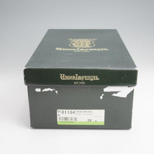 未使用★ユニオンインペリアル SIZE 6【ハンドソーンウェルテッド製法★サイドレース/U1104】カーフ/茶/メンズ/Union Imperial★m942