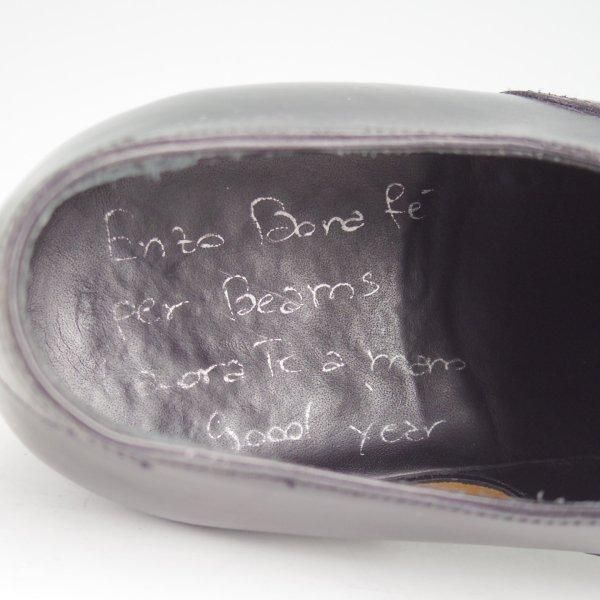 極美品★(伊)エンツォ・ボナフェ SIZE 7【定価￥143,000-★ハンドソーンウェルテッド製法/DI COSIMO 2】ビームス別注/黒/Enzo Bonafe★m943