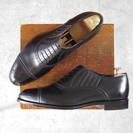 極美品★RAYMAR/レイマー SIZE 9【ハンドソーンウェルテッド製法★(仏)アノネイ社のボカルーカーフ/LENARD】レイジーマン/黒★m947