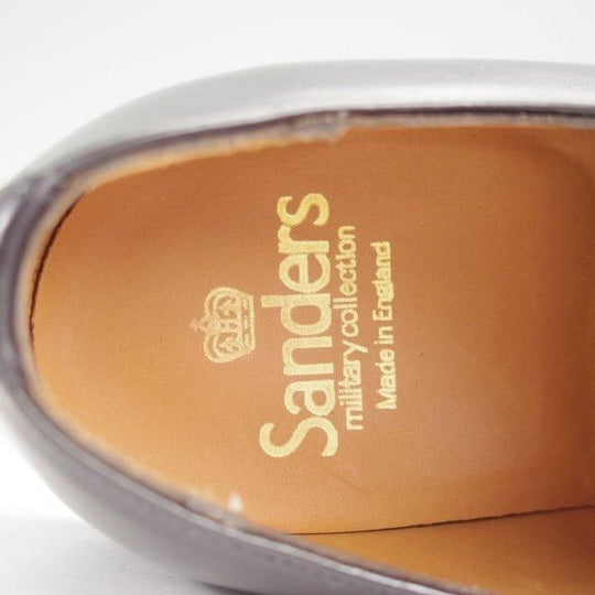 極美品★(英)SANDERS/サンダース SIZE 8【定価￥68,200-★ミリタリーコレクション/1137B/コマンドソール】Uチップ/266ラスト/黒★m948