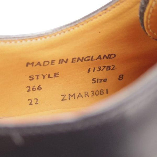 極美品★(英)SANDERS/サンダース SIZE 8【定価￥68,200-★ミリタリーコレクション/1137B/コマンドソール】Uチップ/266ラスト/黒★m948