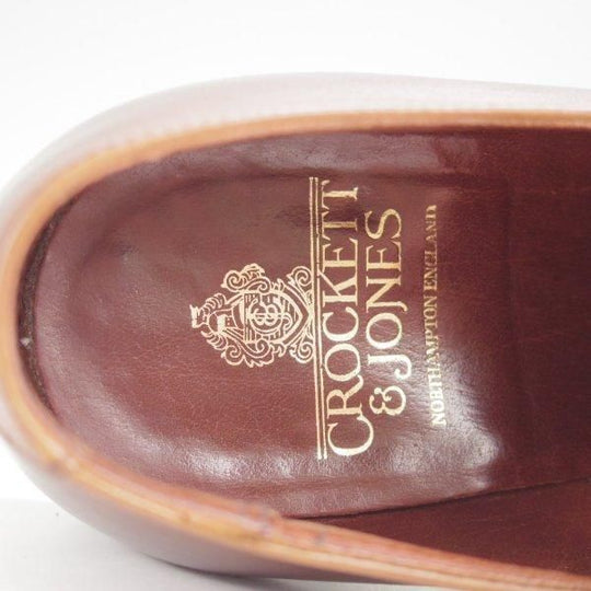 極上★クロケット&ジョーンズ 7.5E【現行定価10万円以上★KENT/ケント/341ラスト】ストレートチップ/カーフ/濃茶/Crockett&Jones★m949