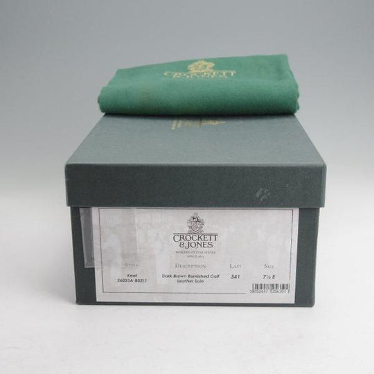 極上★クロケット&ジョーンズ 7.5E【現行定価10万円以上★KENT/ケント/341ラスト】ストレートチップ/カーフ/濃茶/Crockett&Jones★m949