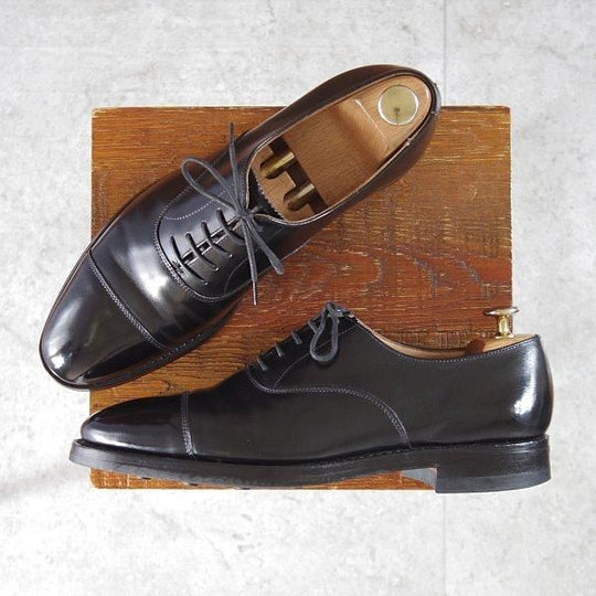 極上★クロケット&ジョーンズ 6.5E【現行定価10万円以上★ダイナイトソール仕様/RADSTOCK】ストレートチップ/黒/Crockett&Jones★m950