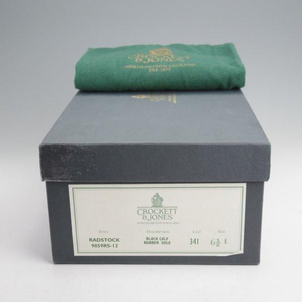 極上★クロケット&ジョーンズ 6.5E【現行定価10万円以上★ダイナイトソール仕様/RADSTOCK】ストレートチップ/黒/Crockett&Jones★m950