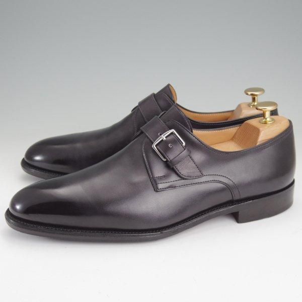 極上★ジョンロブ SIZE 41/UK7程度【貴重★エルメス別注/HERMES/ミュージアムカーフ】H103ラスト/JARVIS/黒/メンズ/JOHN LOBB★m955